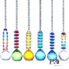 6PCS Rainbow Maker Crystal Suncatcher Ball Prism Pendant Wedding Decor Gift   391196232203
